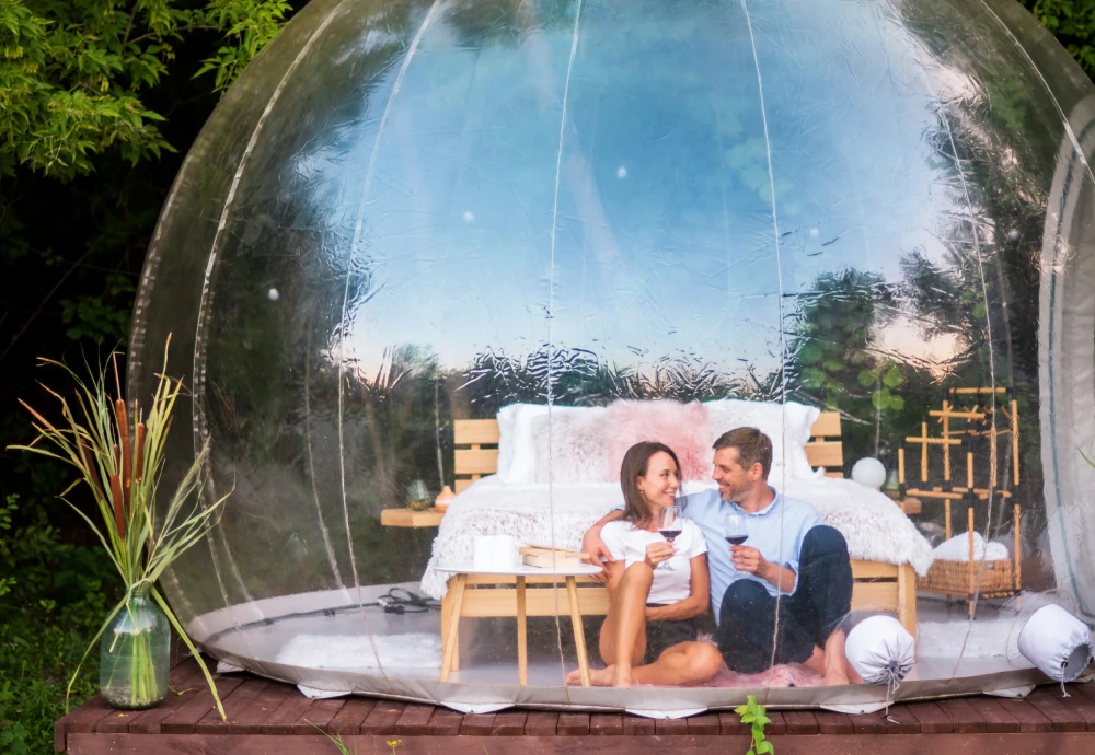 small inflatable bubble tent