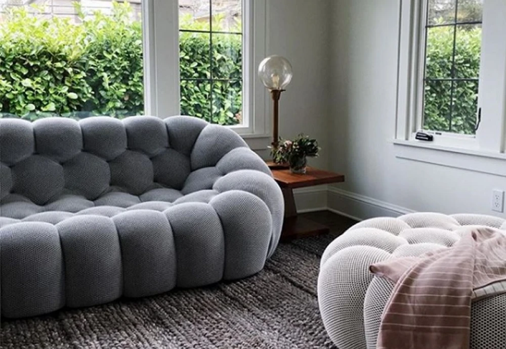 white bubble couch